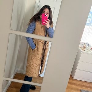Zara puffer maxi jacket